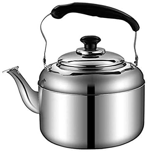 Bollitore in acciaio inox,Piani cottura da cucina professionali Bollitore tradizionale per tè e caffè,Bollitore domestico Gas grande capacità fischietto a induzione a gas generale