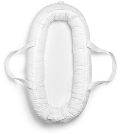 Elodie Details Babynest Kuschelnest Tragbare Babynestchen Neugeborene Kokon für Babys und Säuglinge, Waschbare Reisebett Baby Nestchen 100% Baumwoll 78x45 cm – Embroidery Anglaise