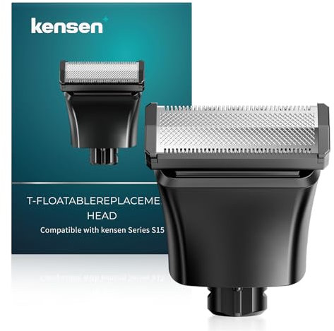 Scherkopf für Intimrasierer Mann, kensen T-förmiger Austauschbarer Rasierkopf Schwimmender Schneidekopf Leicht zu Ersetzen Rasieraufsatz für Bodygroom Herren