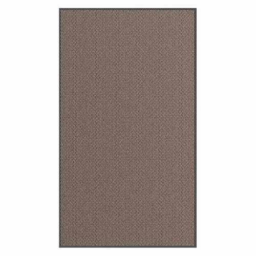 vidaXL Fußmatte Braun 115x200 cm, Schmutzfangmatte, Sauberlaufmatte, Haustürmatte, Türmatte, Matte, Willkommensmatte, Outdoor-Türmatte