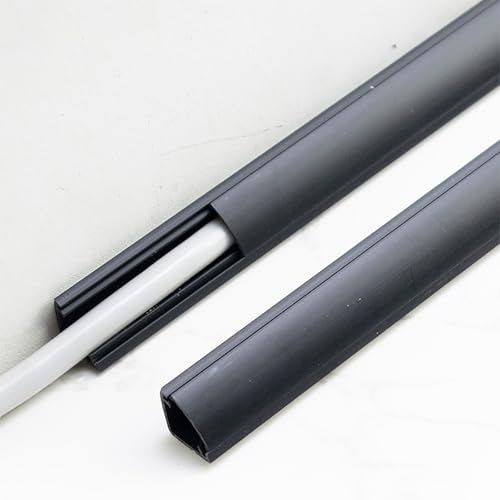 Kabelkanal Kabelschlauch Kabelmanagement PVC-Kabelversteck, Wandleiste, Kabelabdeckung, TV-Halterung, Kabelschutz, Dreiecke, Selbstklebende Haushaltskabel, Hohlräume/Verlängerungskabel, Kanäle Für Eck