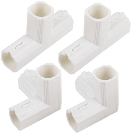 IMIKEYA Ersatzverbinder Laufstall 4 Stück PVC 3-Wege Kinderlaufstall Zubehör Sicher Innenbereich