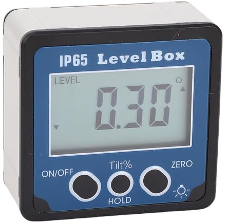 Digitaler Neigungsmesser, Digitaler Winkelmesser, Magnetischer Winkelmesser, Tischkreissägen-Winkelmesser mit Neigungsprozentsatz und Hintergrundbeleuchtung für die