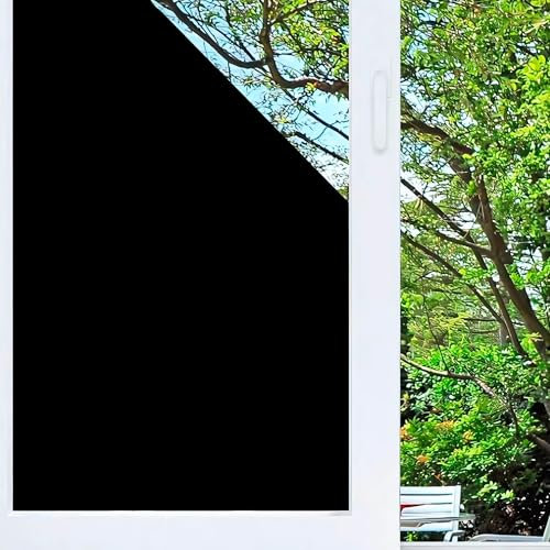 Vinilo Adhesivo para Cristales Efecto Espejo. Lámina Protección Solar de Ventanas. Pegatina Oscura para Vidrios. Polarizado Doméstico Unidireccional. Uso Doméstico y Profesional. 40X300 CM