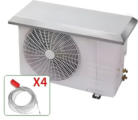 Copertura per aria condizionata per unità esterne, mini split, in acciaio inox, protezione per compressore, climatizzatore, dispositivi AC, protezione per pioggia, ghiaccio, neve, protezione dalle