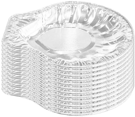 HOOTNEE Coquilles en Aluminium Jetables 100 Pièces, Barquettes pour Cuisson et Livraison, Plateaux pour Huîtres et Fruits de Mer en Fêtes