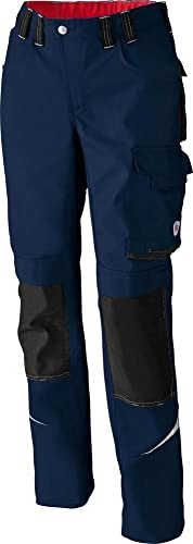 BP Comfort Plus 1803-720-110 Arbeitshose - Gummizug im Rücken - Bundfalten - Normale Passform - Größe: 48n - Farbe: nachtblau/anthrazit