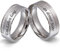 Juwelier Schönschmied Trauringe Partnerringe Eheringe - inkl. WUNSCHGRAVUR - Edelstahl Zirkonia 52-66 146HDac - mit AMAZON KONFIGURATOR direkt online gestalten !