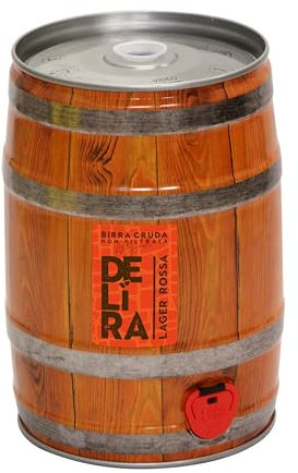 Birra Artigianale Cruda Italiana DELìRA Rossa - Fusto 5 Litri - Prodotta da I.C.B. Italian Craft Brewery (1)