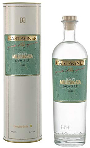 Grappa castagner MILLESIMATA GRECO DI TUFO, con scatola originale 70 cl