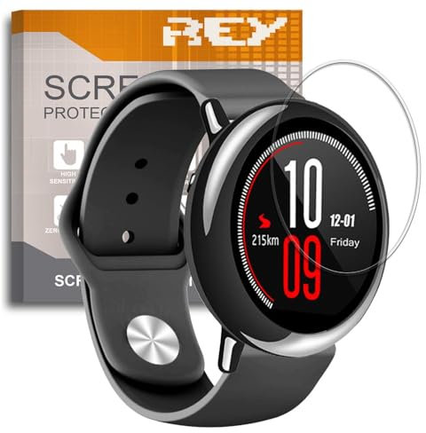 Protector de Pantalla para XIAOMI AMAZFIT Pace - Cheetah Round, Reloj SmartWatch, (Pack 6X)