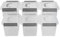 Joyeen Plastic Small Boxes, Clear Storage Boxes with Lids Set of 6