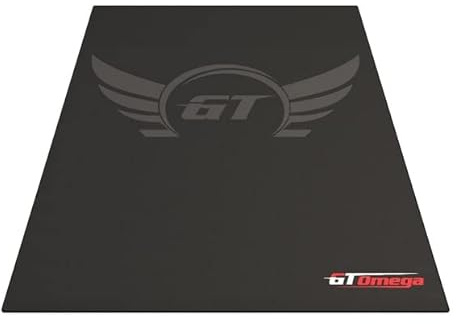 GT Omega Gaming Chair Mat for Office, Gamers, Computer, Desk, Hardwood & PVC Floors – Non Slip Water Resistant, Protective Chair Mat Carpet - 120cm x 95cm