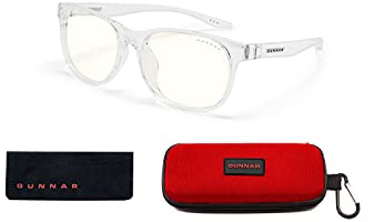 GUNNAR - Blue Light Glasses for Kids (age 8-12) - Blocks 35% Blue Light - Rush, Crystal, Clear Tint