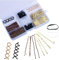 356PCS Bobby Pin Set - 100 U Shape, 100 Wave Clips, 150 Elastic Bands, 6 Spiral Pins - Hair Grips Styling Set for Women Girls With Clear Box