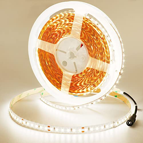 JOYLIT 24V LED Streifen 10M Natürliches Weiß 4000K 12800LM Sehr Hell, UL CE Profi CRI 90+ Selbstklebend Licht Band mit 1200LEDs 2835 Hoch Dichte 150W Weiss Light Strip für Wohnen, Gewerbe