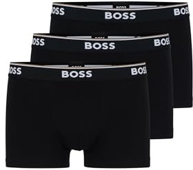 HUGO BOSS Herren Trunk 3p Co/EL Boxershorts, New - Black1, M