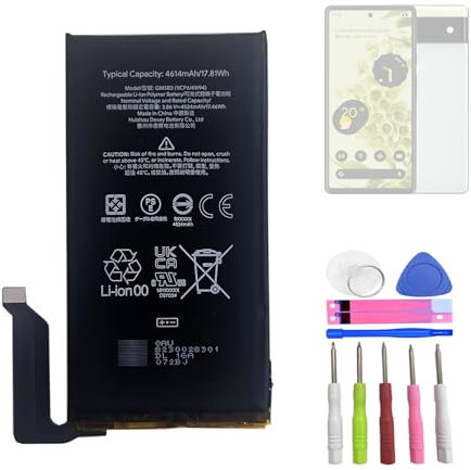 HIGHAKKU Ersatzakku Batterie GMSB3 kompatibel mit Google Pixel 6 6.4 inch with Tools