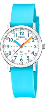 Calypso Mädchenuhr Analog - Kautschuk Blau - Quarzwerk - Kratzfestes Mineralglas - Wasserdicht 5 ATM - Special Prices - K5825/3