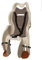 Generico SEGGIOLINO Posteriore Bici con Attacco PORTAPACCO per Bambini OMOLOGATO 22KG Vari Colori HTP Made in Italy (Beige)