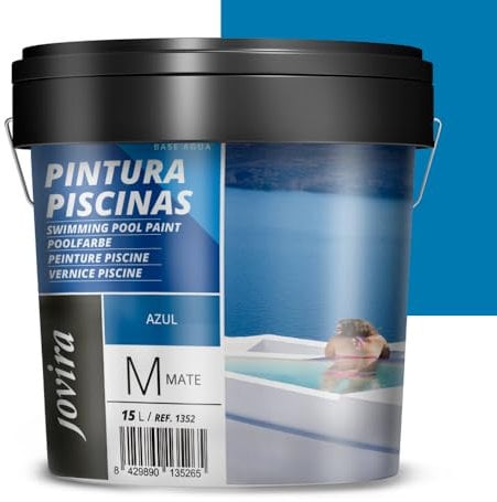 JOVIRA PINTURAS- 20 Chilo -Pitture per piscine, protezione e decorazione di piscine. (15 Litri, Blu). A-04