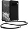 kwmobile Necklace Case kompatibel mit Google Pixel 8 Pro Hülle - Cover mit Kordel zum Umhängen - Silikon Schutzhülle Schwarz