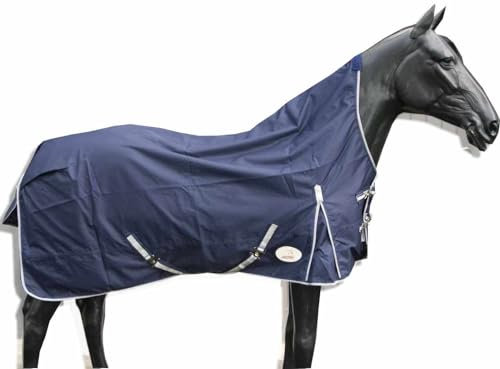 Outdoordecke Weidedecke High Neck 600D 50 g Füllung wasserdicht und atmungsaktiv Kreuzgurte Gehfalte