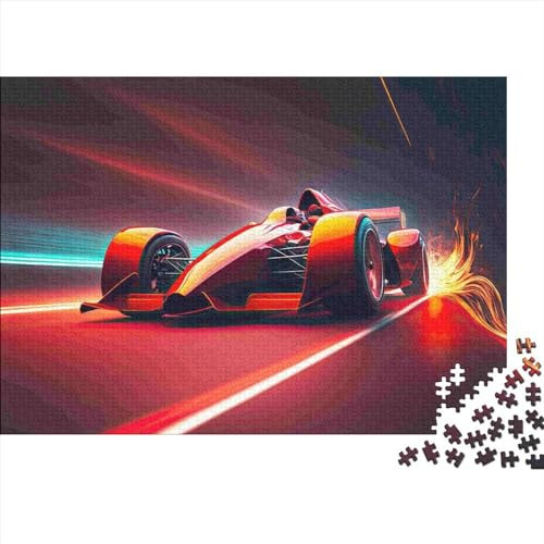 Puzzles für Erwachsene 1000 Teile Formel-Auto-Puzzle für Erwachsene Holzbrett-Puzzles Denksportaufgaben für Erwachsene und Jugendliche 1000 Teile (75 x 50 cm)