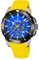 Montre FESTINA pour Homme F20642/D Chrono Bike Boîtier en Acier Inoxydable Gris Bracelet en Caoutchouc Jaune