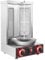 ROGONPDK Gas Schawarma Maschine 220V Gas Dönergrill 3000W Gas Vertikaler Broiler Dönergrill 360° Rotissiere Hähnchengrill Drehgrill mit Drehspieß Kebab Maschine Automatisches Spinnen Grill