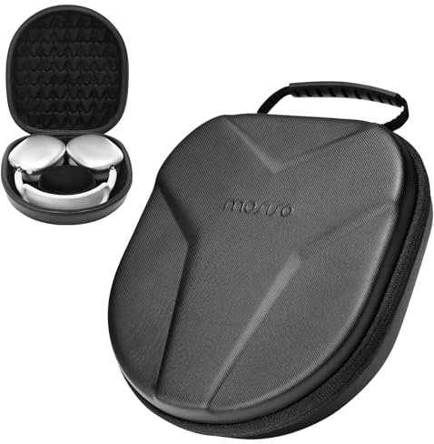 MOSISO Funda Viaje Compatible con Sony WH1000XM5/WHCH710N/WH1000XM4/WHXB900N/WHXB910N, Compatible con Auriculares Inalámbricos con Cancelación Ruido Bose 700/QC35 II, Compatible con AirPods MAX,Negro