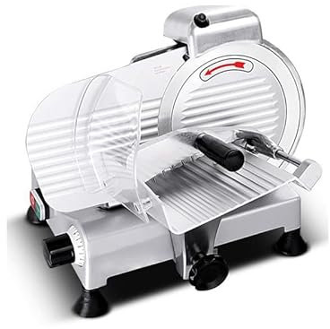 Affettatrice Elettrica, Affettatrice Elettrica Per Alimenti Affettatrice Professionale Per Salumi 240 W Macchina Per Tagliare Patatine Fritte Di Manzo E Montone Lama Da 10 Pollici Resistente Per Trit