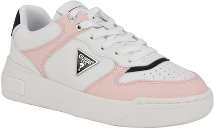 Guess Sneaker Clarkz da donna, Bianco/Rosa Multi 140, 37 EU