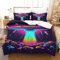 JMORCO UFO 3D Gedruckt Bettwäsche Sets 3 Teilig Bettbezug Mit Kissenbezug Soft Microfaser Luxus Modern Mit Reißverschluss Für Erwachsene Und Kinder Single（140x200cm）