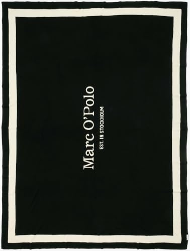 Marc O' Polo Plaid Statement Plaid Farbe Black Größe 150x200 Schriftzug Wendedesign Logo