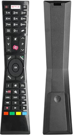 RM-C3184 Mando a Distancia Compatible con JVC TV LT-24VH52J LT-32VH52J LT-32VH53J LT-32VH52K LT-32VH53I LT-43VF53A LT-32VF52J LT-39VF52J Sustitución Controlador con Netflix Youtube Botones