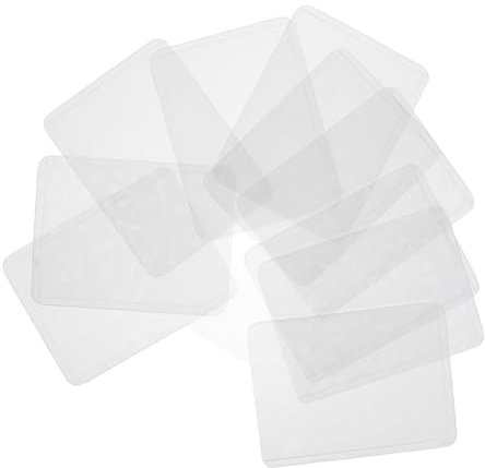 DIYEAH 10stücke Transparente Ausweishüllen Für Karten Vertikale Kartenhalter Für Fotokarten Id-ausweise Und Visitenkarten Robust Schützend Und Leicht Tragbar