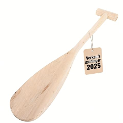 POPETPOP Kinderholzpaddel 19.69X3.94X0.94In Leichtes Holzruder Mit Ergonomischem T-Griff Für Kinderboote Wasserspiele Und DIY-Kunstprojekte