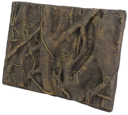 Milisten Root Design Aquarium Background Board Fish Tank Background Self-adhesive Pu Material Enhance Aquarium Beauty