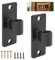 2 Pack Heavy Duty Gate Hinges Black Wall Mount Gate Hinges fit 5/8 Hinge Pin for Fences, Barns, Sheds