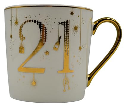 HOX Ceramic Age Cup – 21st Birthday Gift Mug – Premium Quality Coffee Cup