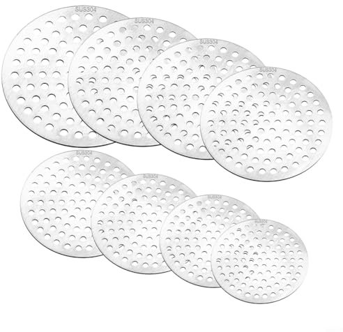 Edelstahl Duschablauf Haarsieb Rund 6-16CM, Abflusssieb Für Badezimmer Dusche, Rostfrei Dicht Abdeckung, Rutschfest Bodenablauf Filter, Einfache Installation(15CM)