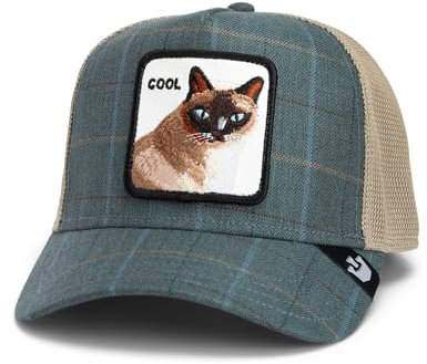Goorin Bros. Trucker Cap Moon Cat Blue Blau Beige, Size:OneSize