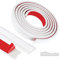 EFUTURETIME 3 Metros Molduras de Pared Autoadhesivas de 40 mm de Ancho Molduras Flexible de PVC Decorativas Brillantes para Bricolaje Espejos Puerta Armarios, Blanco, Modelo YT155