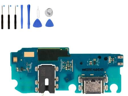 Eutoping Puerto de carga USB para Samsung Galaxy A12 Nacho A127, conector de base, placa de carga, cable flexible, repuesto con herramienta