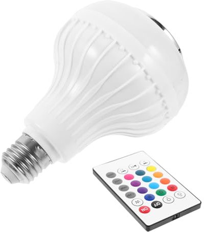 Artibetter Ampoule LED avec Haut Parleur Rgb Lampe Connectée Personnalisables Télécommande pour Ambiance Musicale Décorative