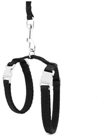 Cat Harness and Leash Sets, Adjustable Escape-Proof Cat Leash for Kitty & Small Pet, Soft Nylon Kitten Harness for Outdoor Walking, Travel and Vet Visits (Red)