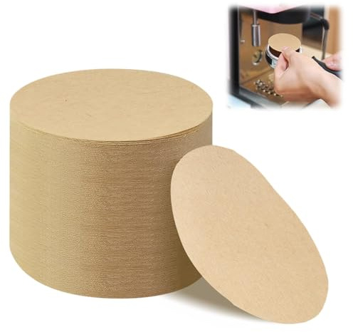 Filtro da caffè rotondo 60 mm carta naturale per caffettiere carta filtro caffè non sbiancato 200 pezzi compatibile con moka e macchina da caffè di ricambio filtri per caffè e carta usa e getta per