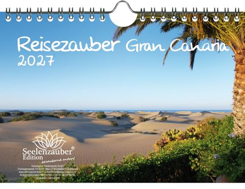 Reisezauber Gran Canaria DIN A5 Kalender für 2027 Las Palmas Kanaren Urlaub Strand Spanien - Seelenzauber