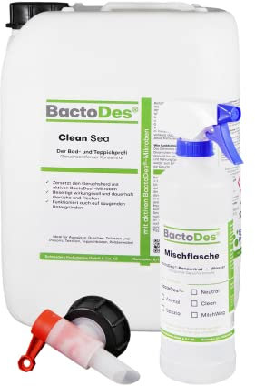 BactoDes - Clean Allround SEA probiotischer Allzweckreiniger 10L Konzentrat mit Sprayflasche - Spezial Enzymreiniger mit bio Mikroben-Wirkung - Effektiver Geruchsneutralisierer & Geruchsentferner